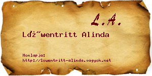 Löwentritt Alinda névjegykártya